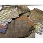 Tweed Remnants Bundles - 1KG of tweed fabric in random sizes